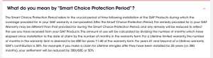 Gaf Smart Choice Protection Period Explanation