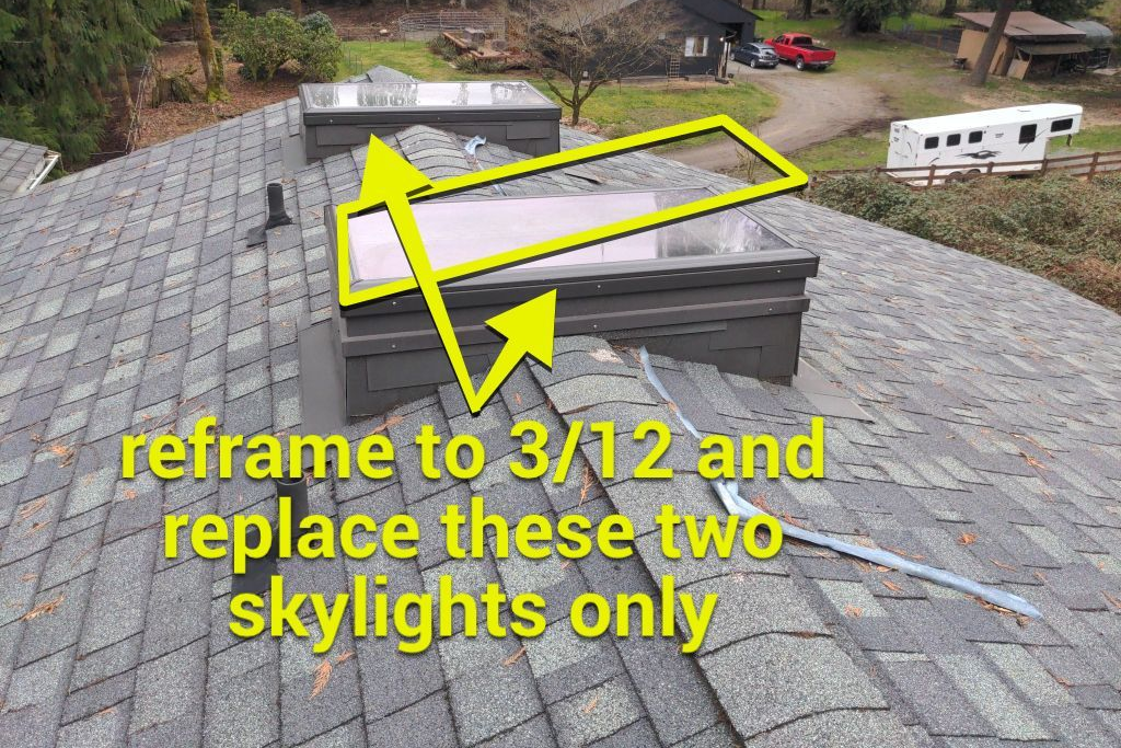 Improper Skylight Installation With Our Note How To Fix It