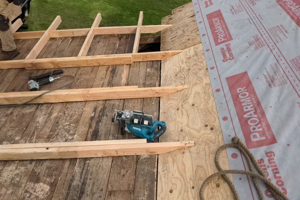New Rafters For The Roof Frame
