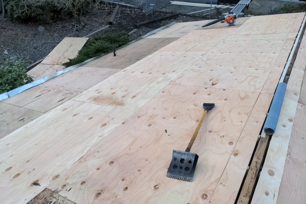 New Roof Deck In Progress