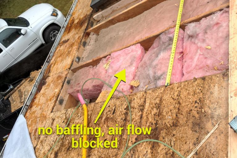 No Baffling Air Flow Blocked