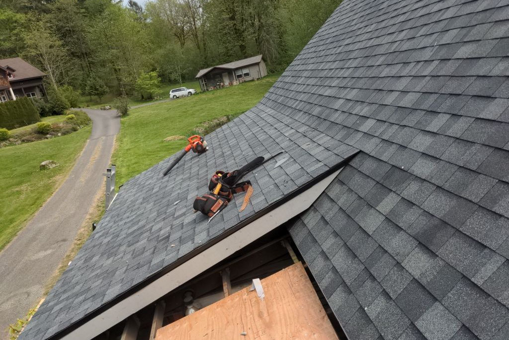 Shingle Installation In Progres