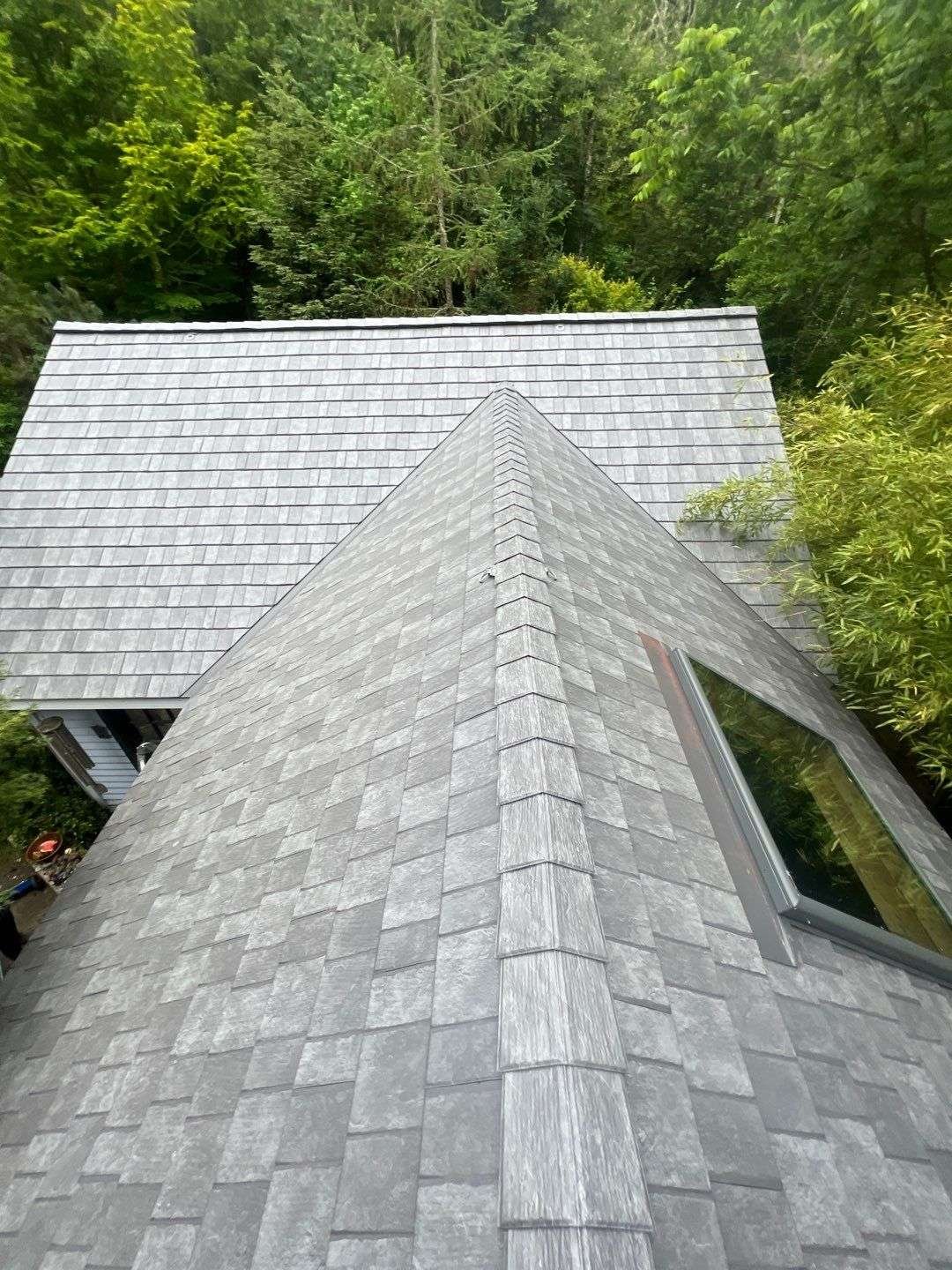 Arial view of roof in Washington state