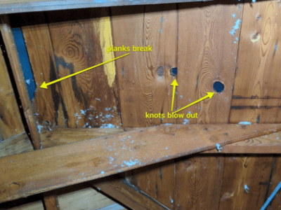 Shiplap Knocked Out Knotholes Seattle Smartroof