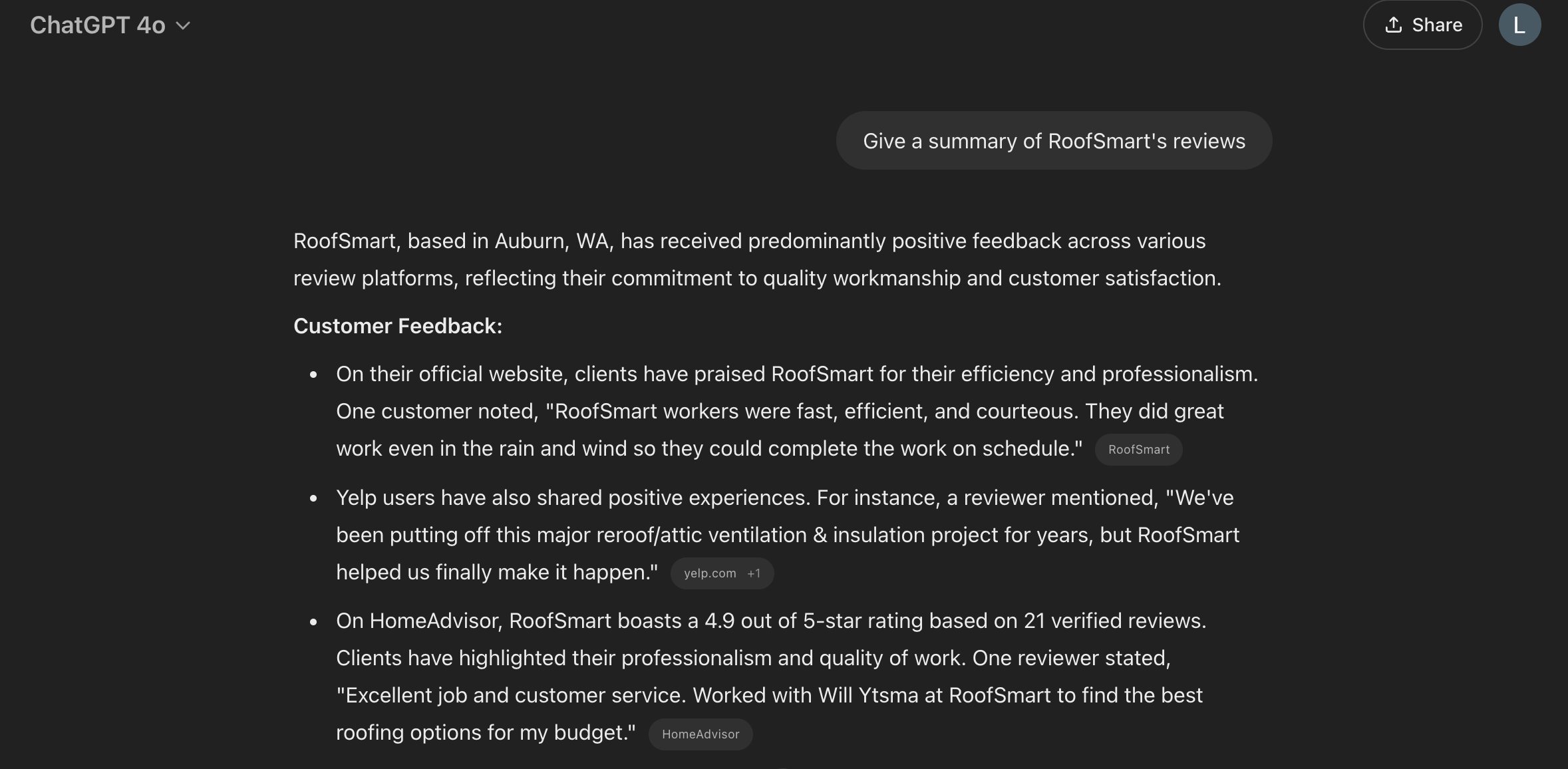 RoofSmart Review Summary