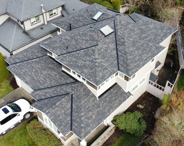 asphalt shingles black sable