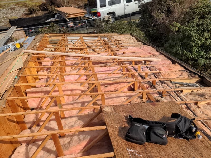 manufactured home framing before