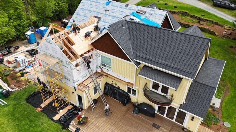 new addition- roof decking installation