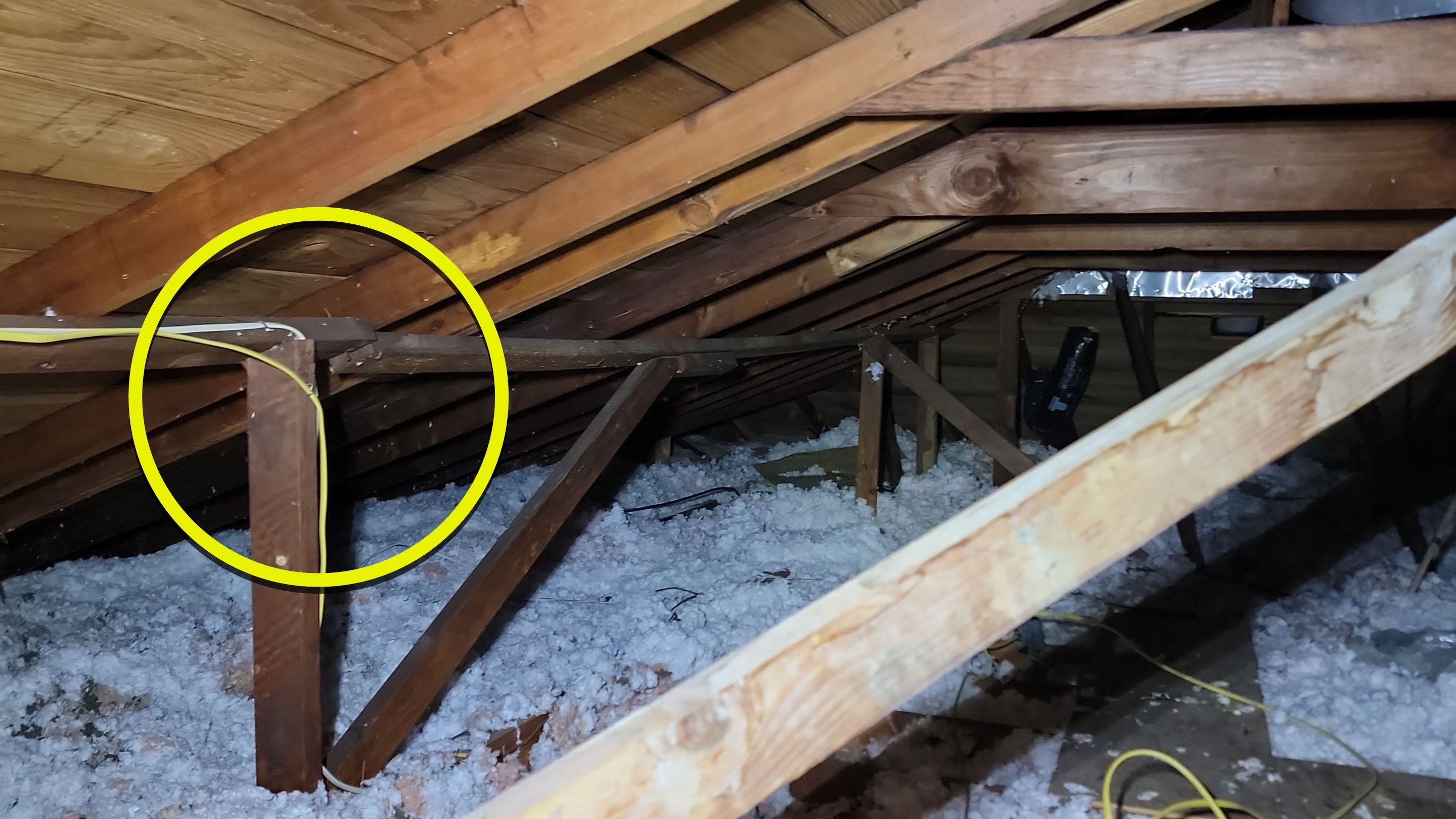 poor framing in attic