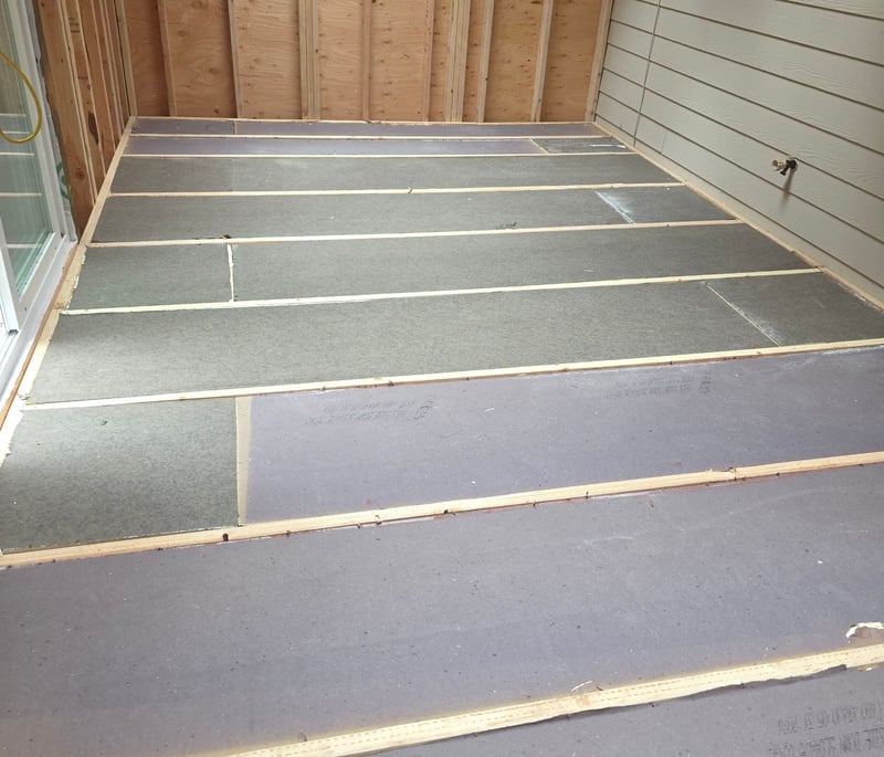 sunroom floor insulation