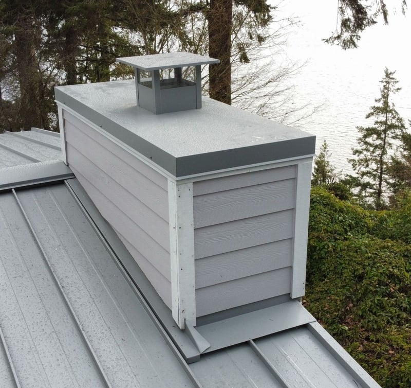 chimney chase after (low slope metal)