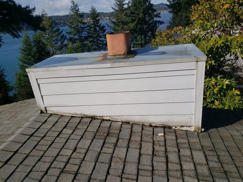 chimney chase before