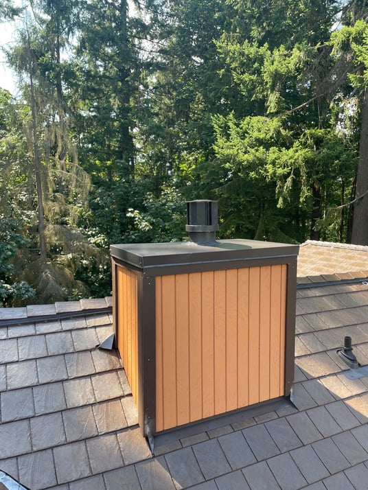 chimney chase final product