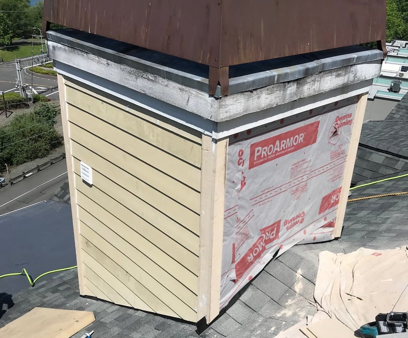 chimney chase installation