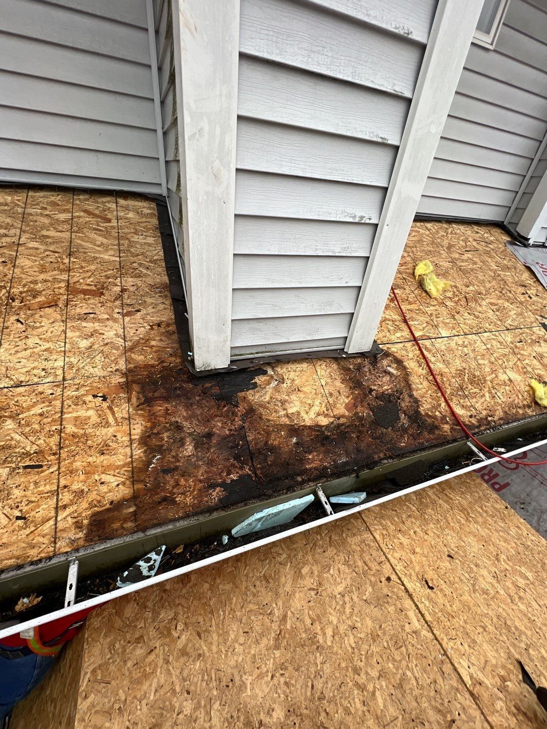 chimney leak rotting wood