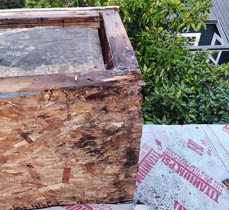 old chimney chase rot