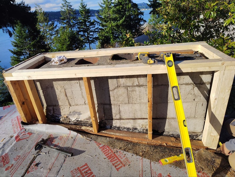 rebuilding chimney chase