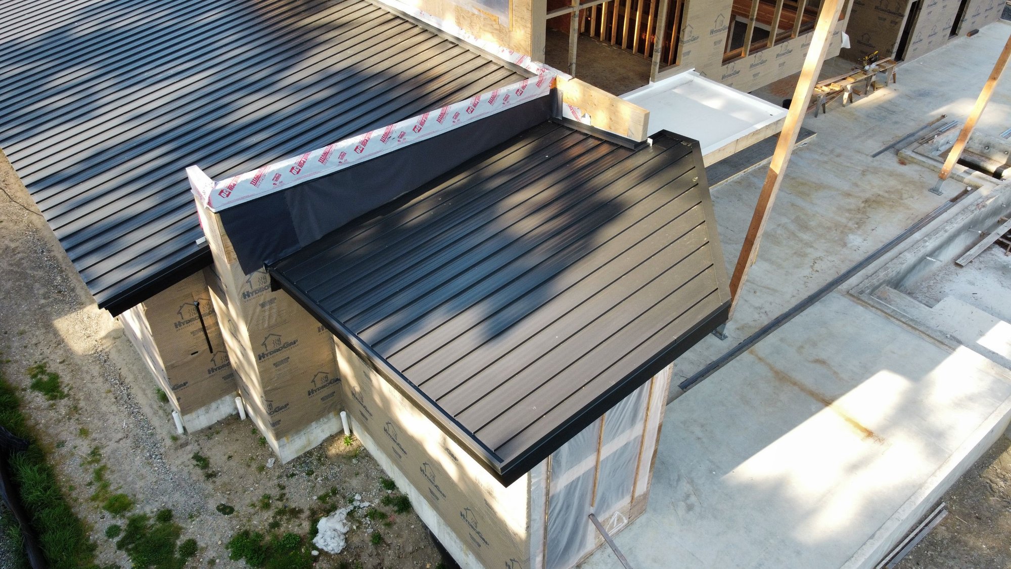 smaller slope on custom home