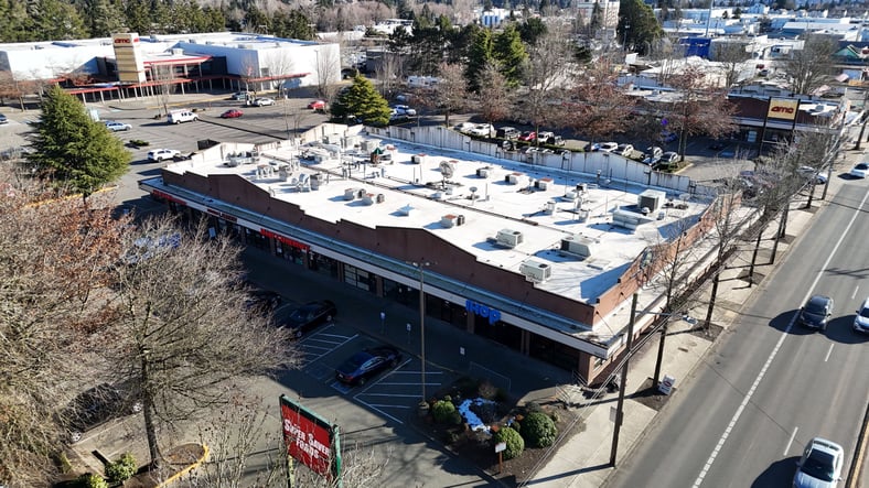 PVC on commercial building