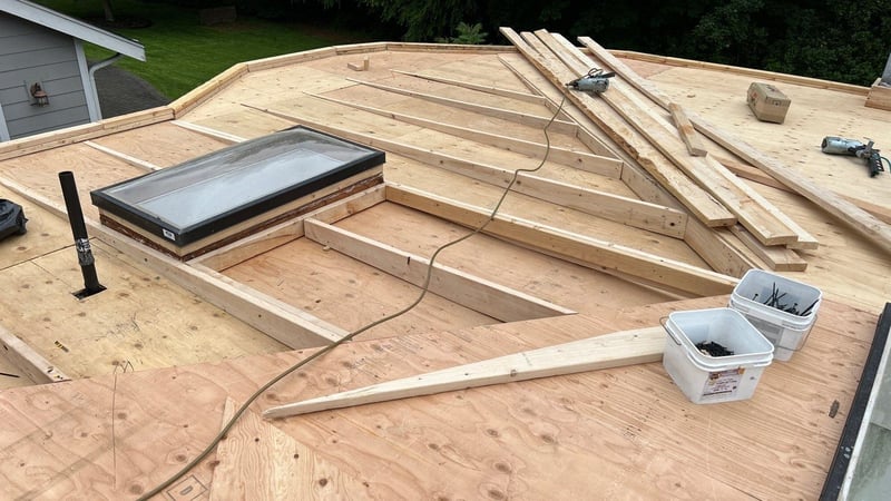 taper around skylight