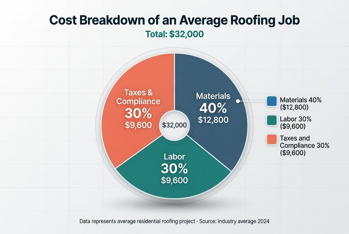 Roofing job cost breakdown