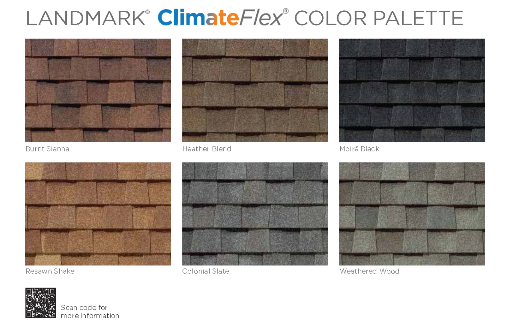 certainteed landmark climateflex color options