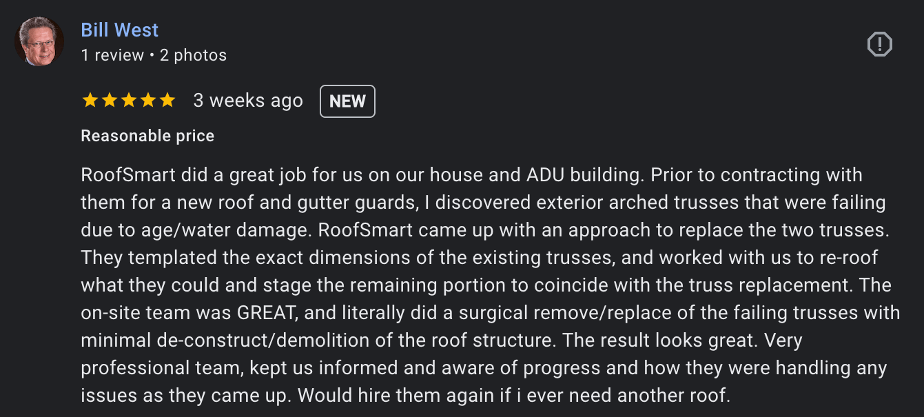 roofsmart review framing and trusses