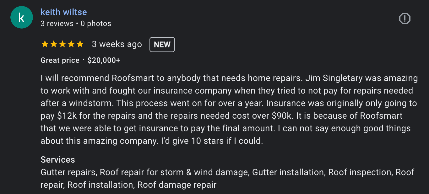 roofsmart review insurance
