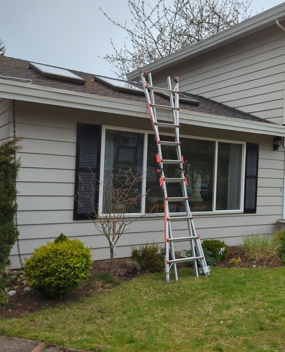 built-in gutters before