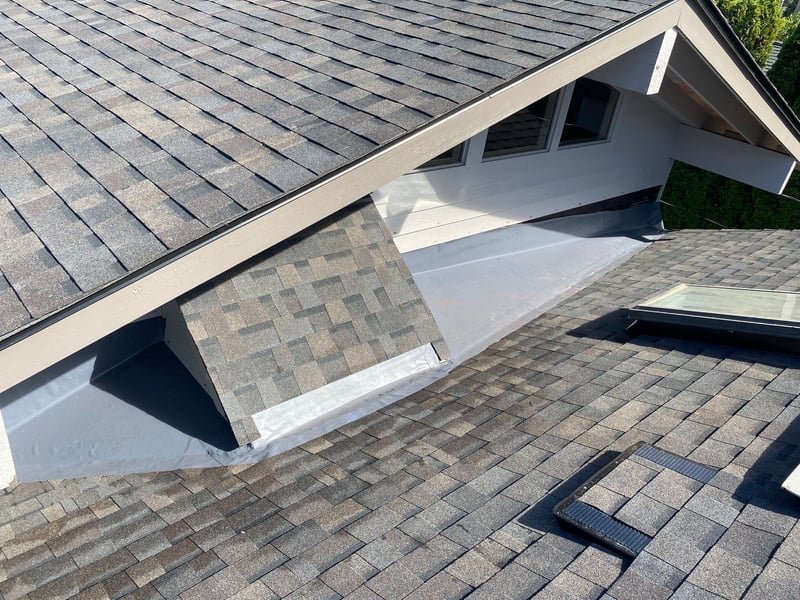 sloped for drainage with pvc