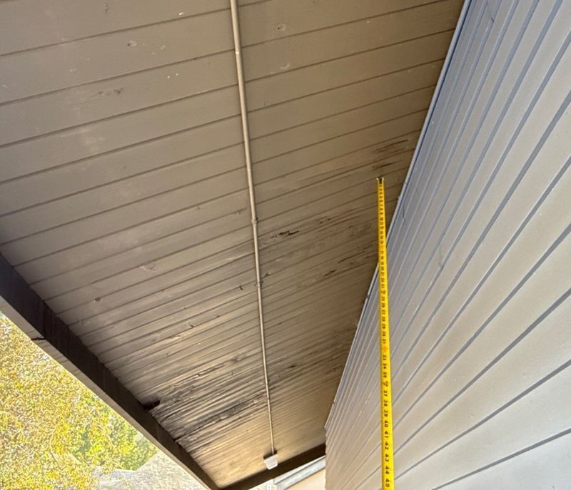 condensation roof rot outside