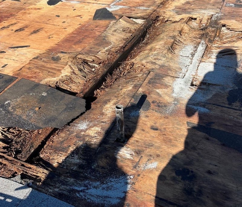 roof decking condensation damage
