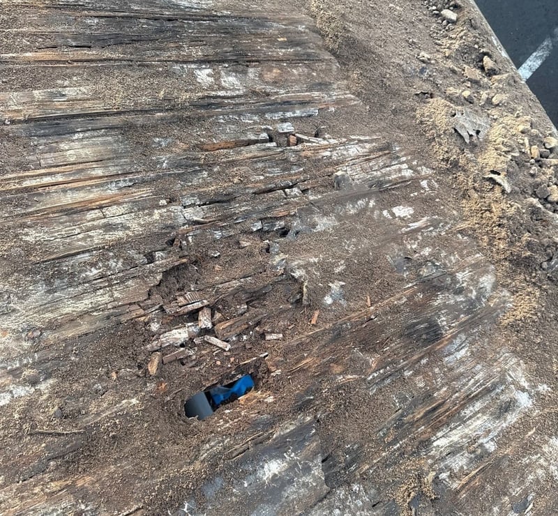 rotting roof deck due to condensation