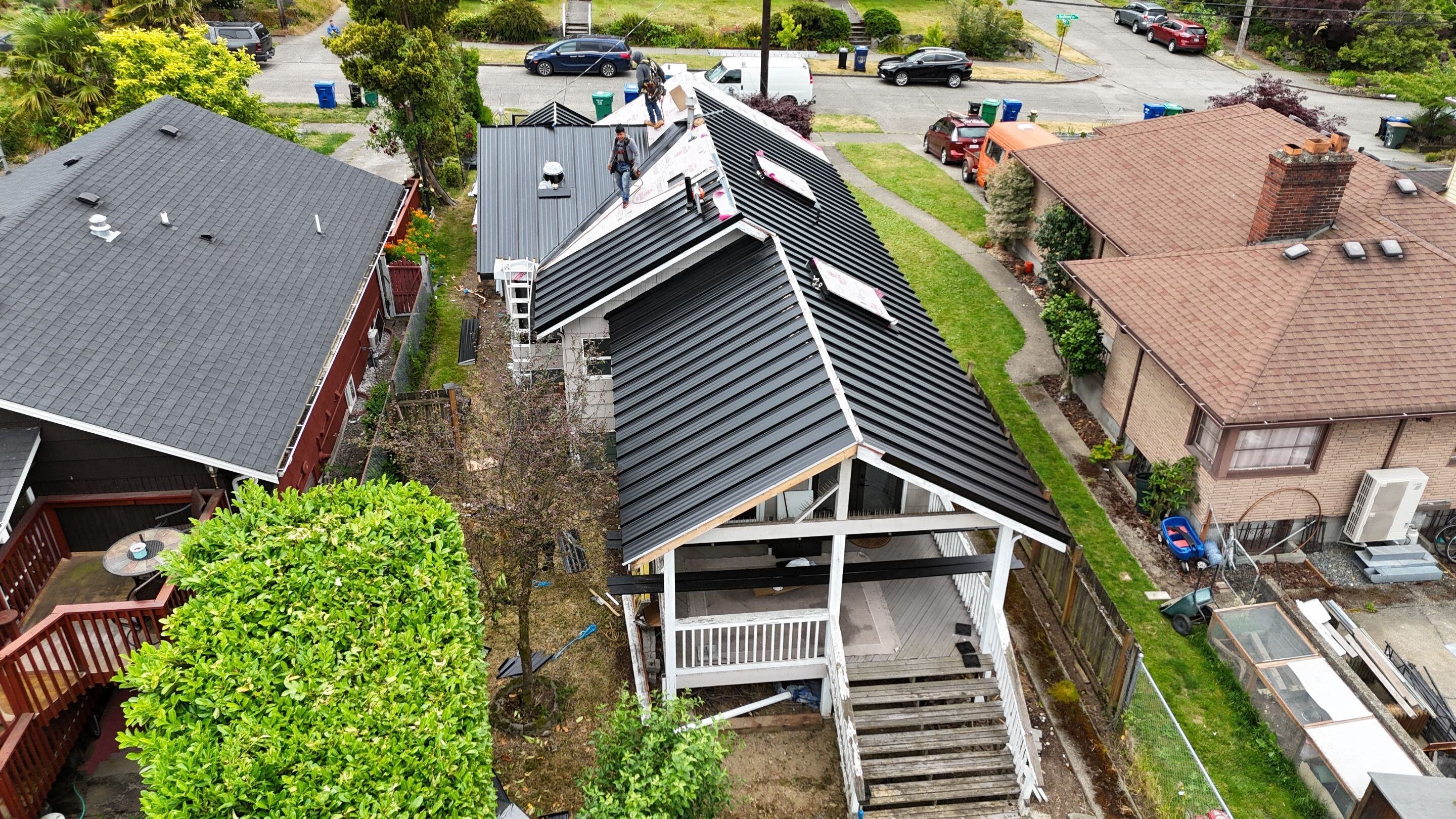 after metal roof install