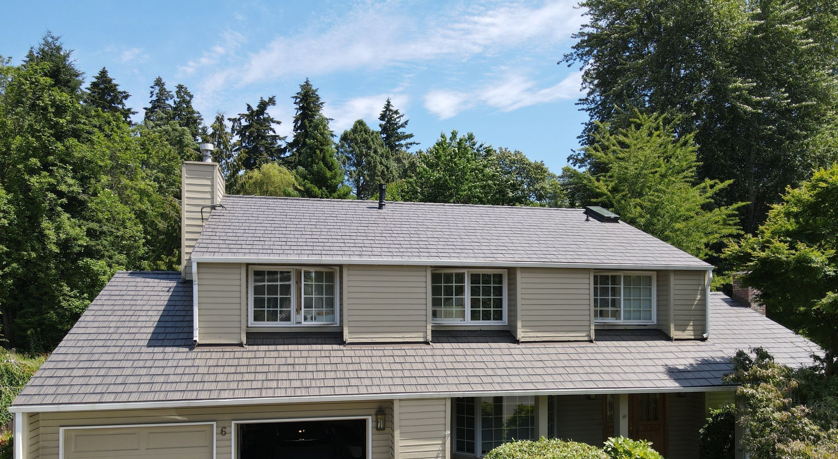 stamped metal roof example