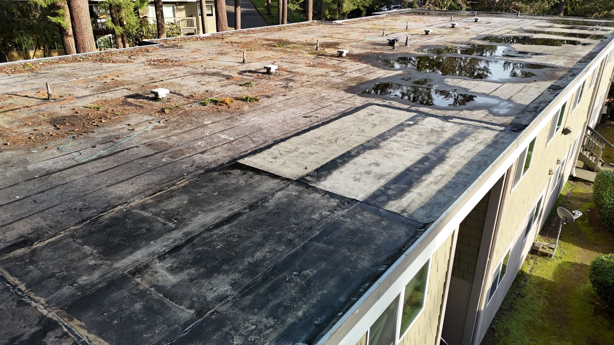 muilt-family old torchdown roof
