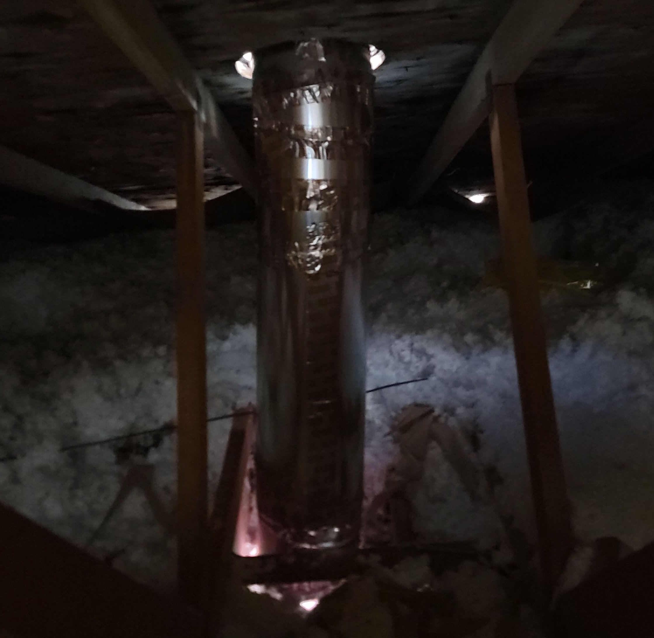 gap in roof around vent