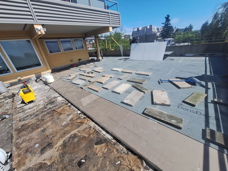 densdeck on top of foam insulation- concrete deck