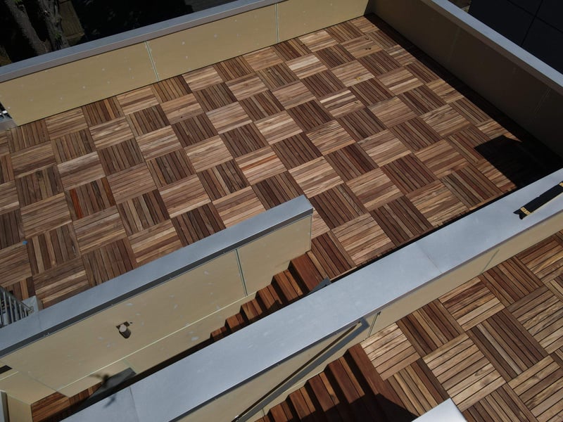 rooftop deck tigerwood