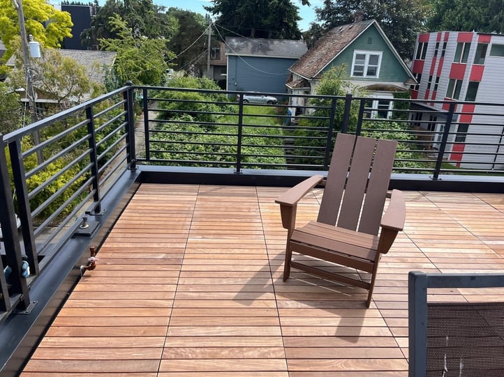 rooftop deck wood