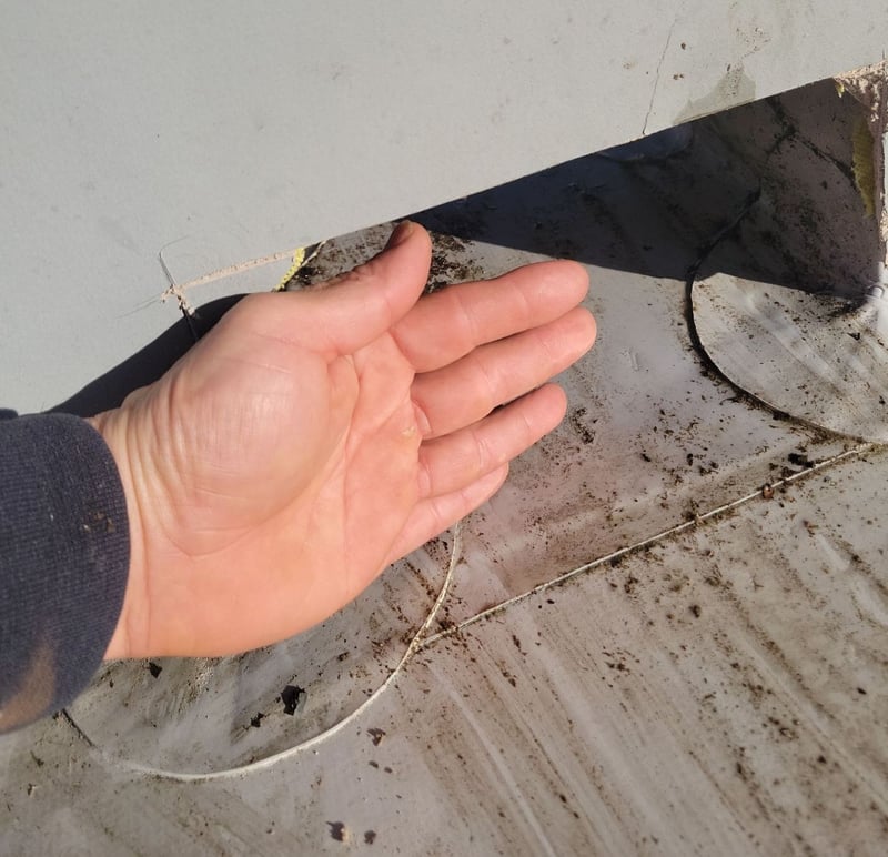 scupper access front after