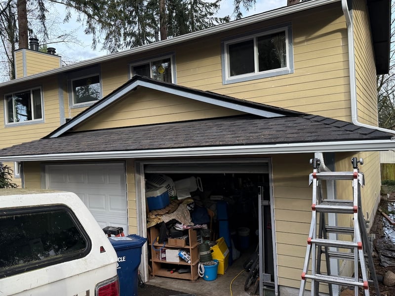 new siding front of house