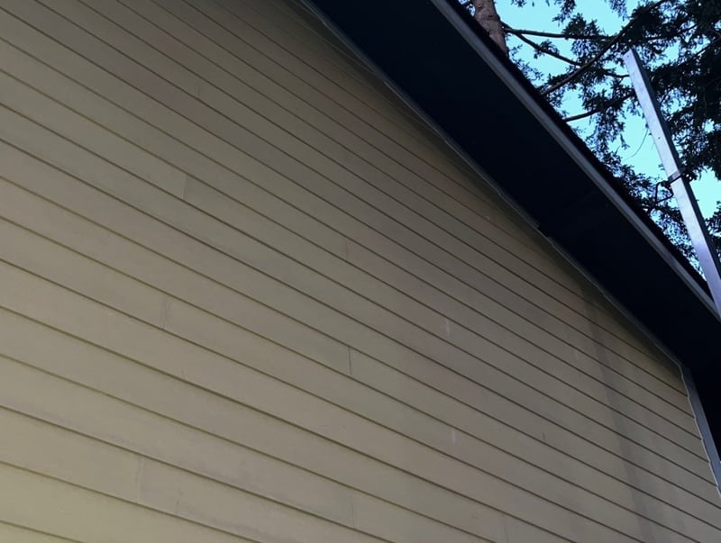 newly installed siding