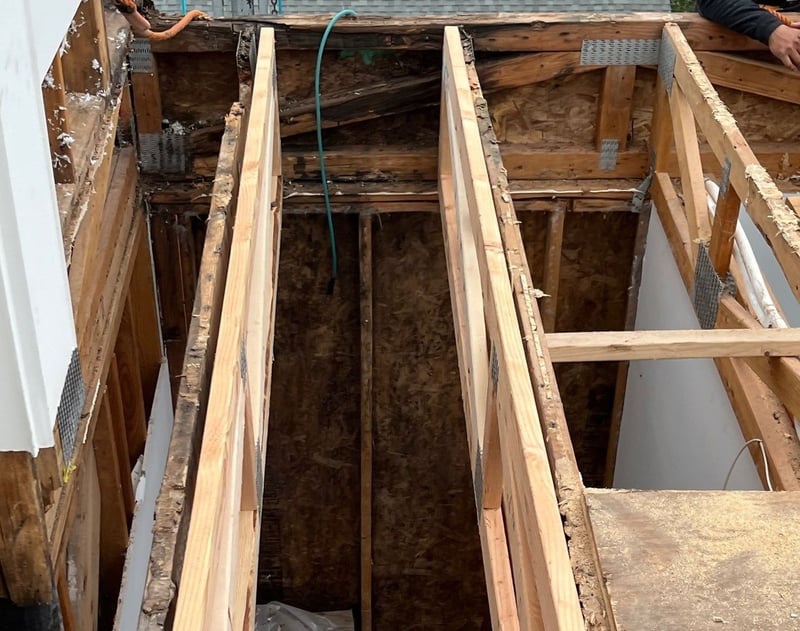 replacing rotting trusses