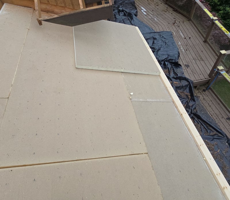 foam layers on roof