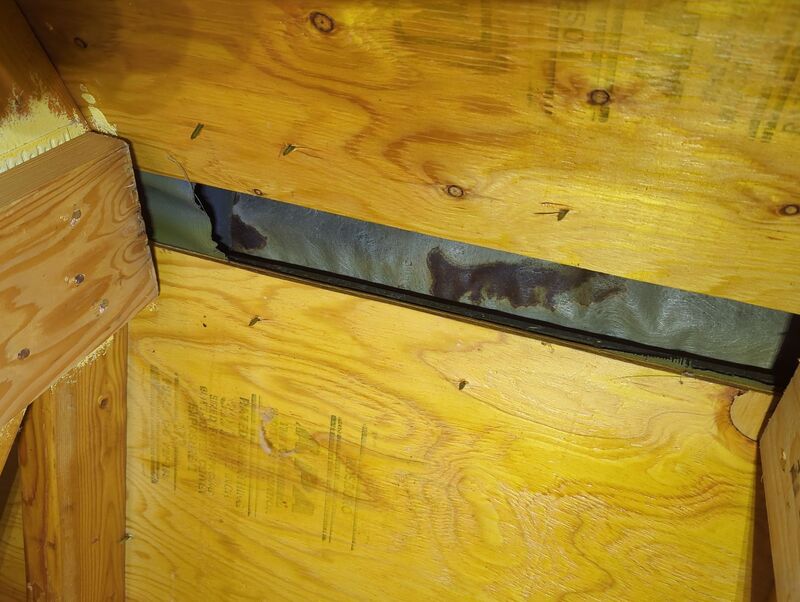 ridge vent plugged with dust