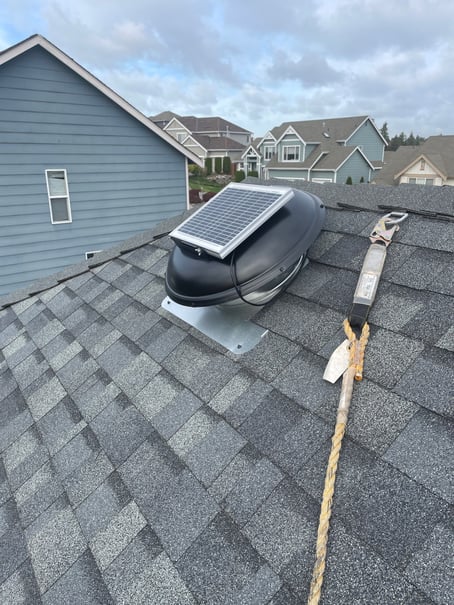 solar powered attic fan