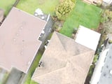 Seattle: a drone view of the house before the old roof came off.