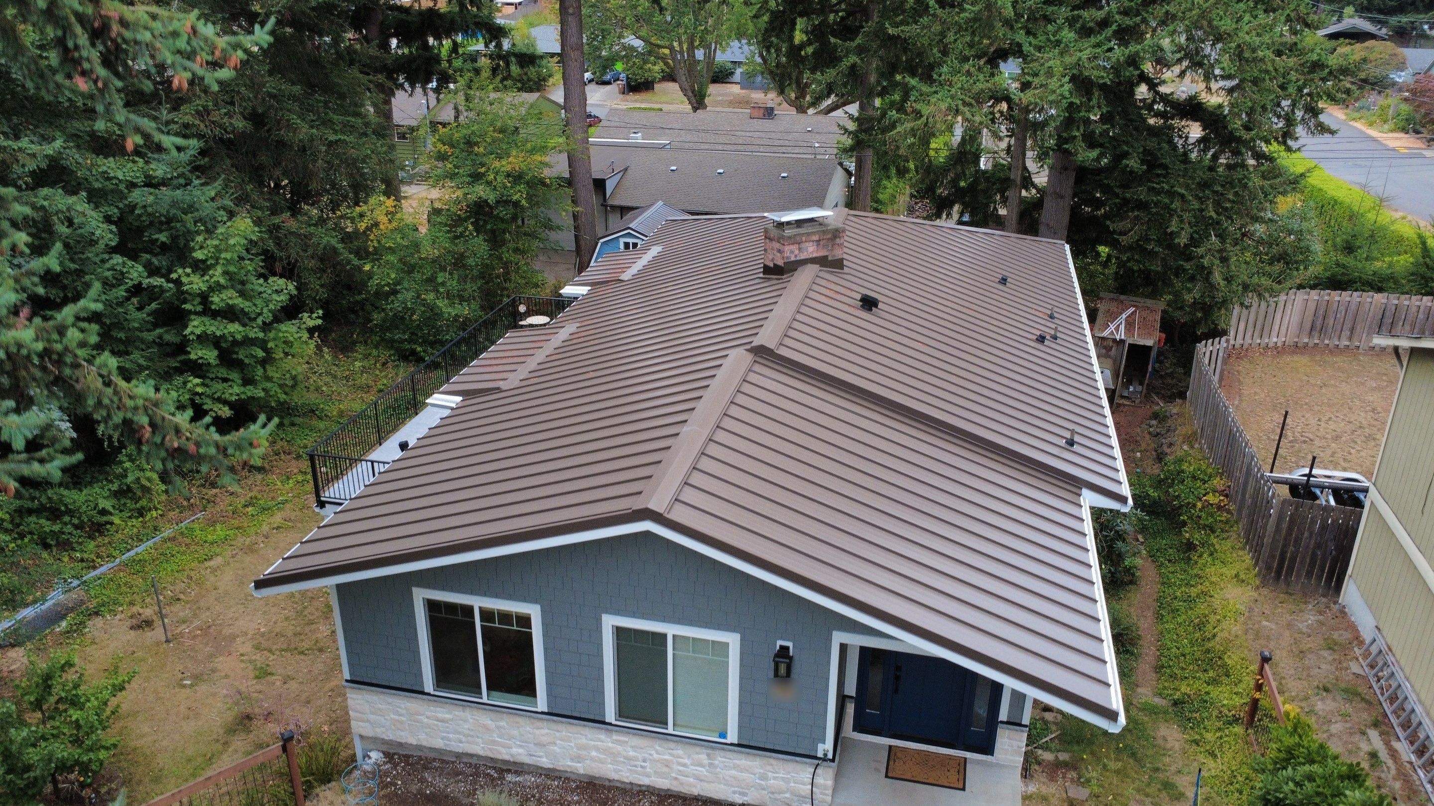 24-gauge steel standing seam metal roof installed by RoofSmart